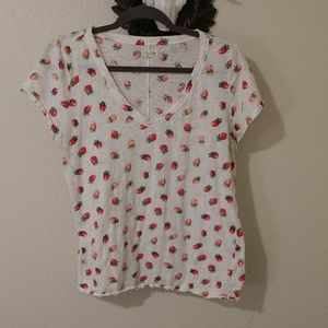 Strawberry Printed Cotton Tee